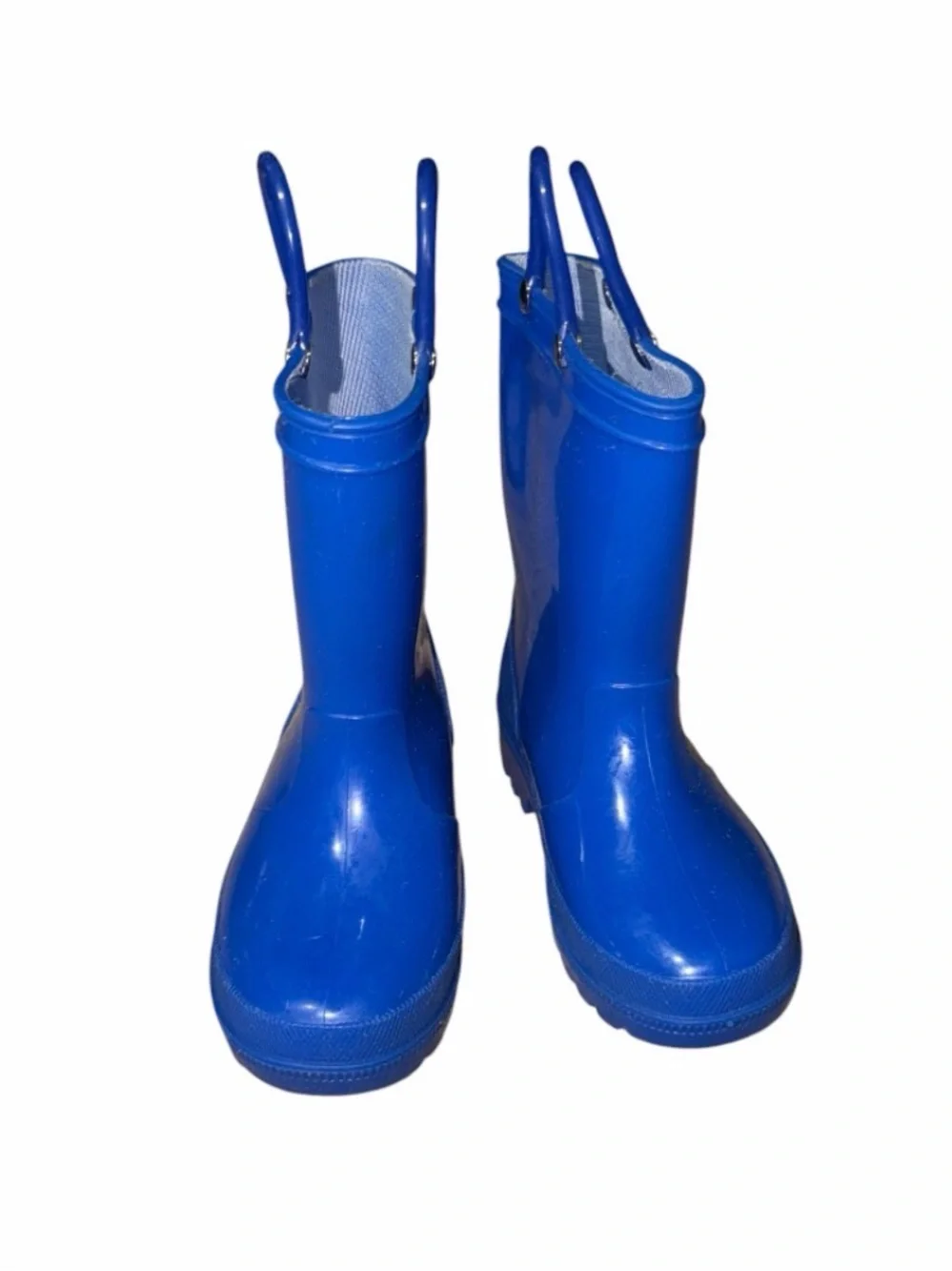 Kids Blue Rain Boots with Grip Sole